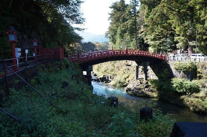 The Shinkyo Bridge in Nikko Japan