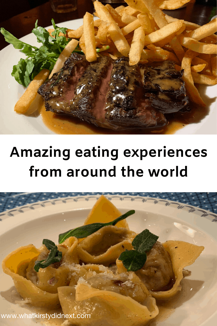 Amazing eating experiences from around the world