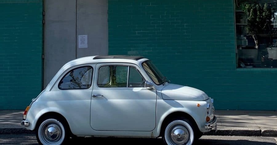 Vintage Fiat 500 in Notting Hill
