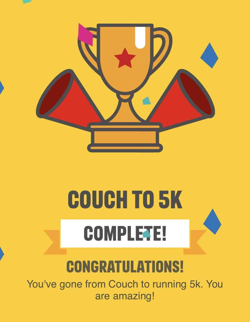 Completed Couch to 5k