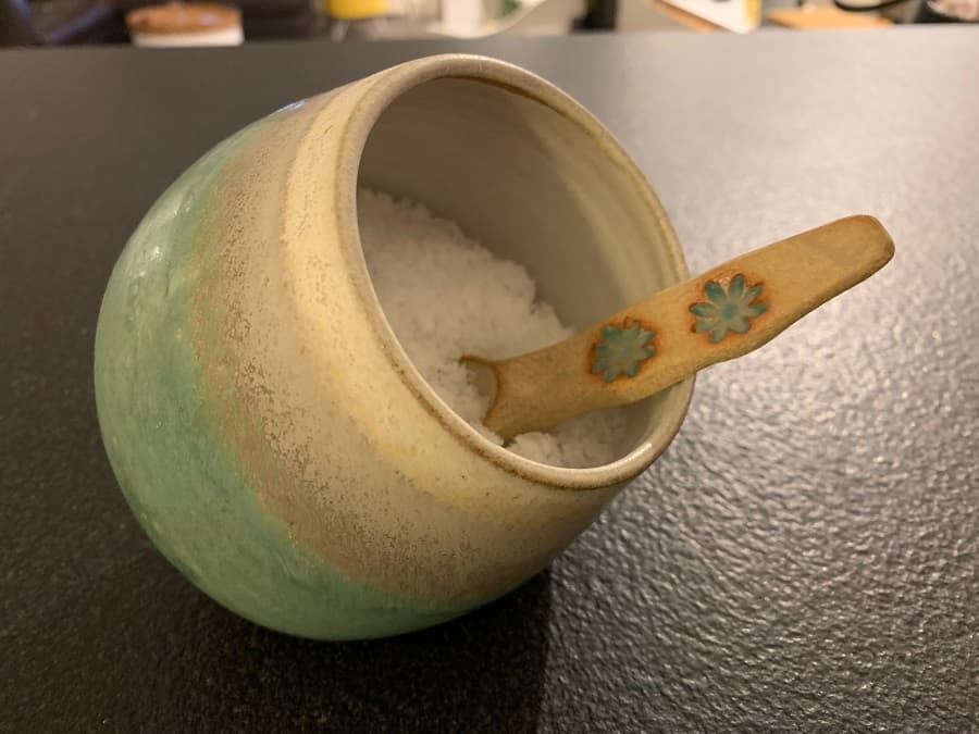 Unique ceramic salt pig