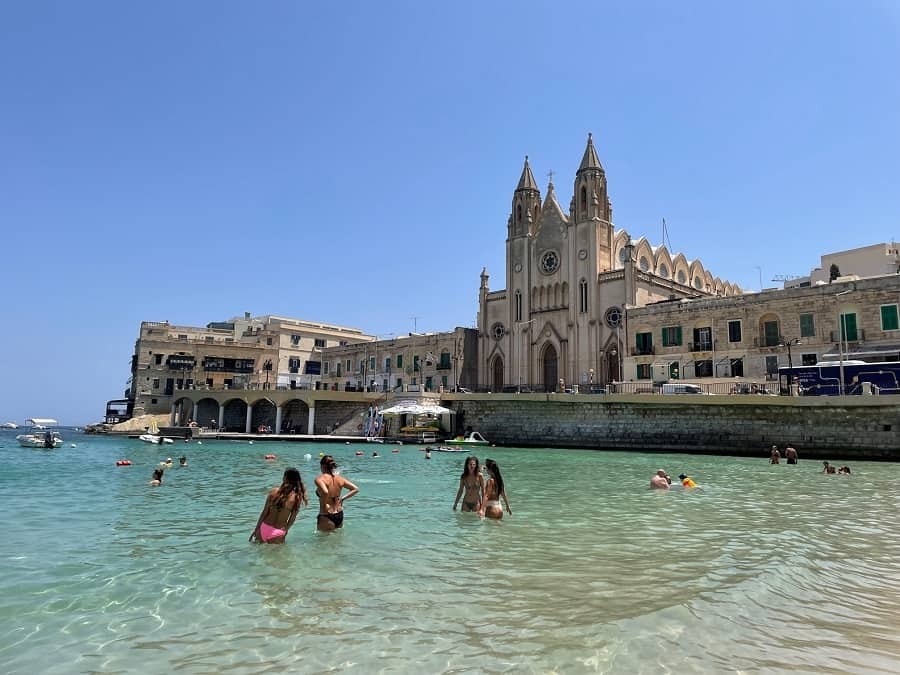Balluta Bay in Malta