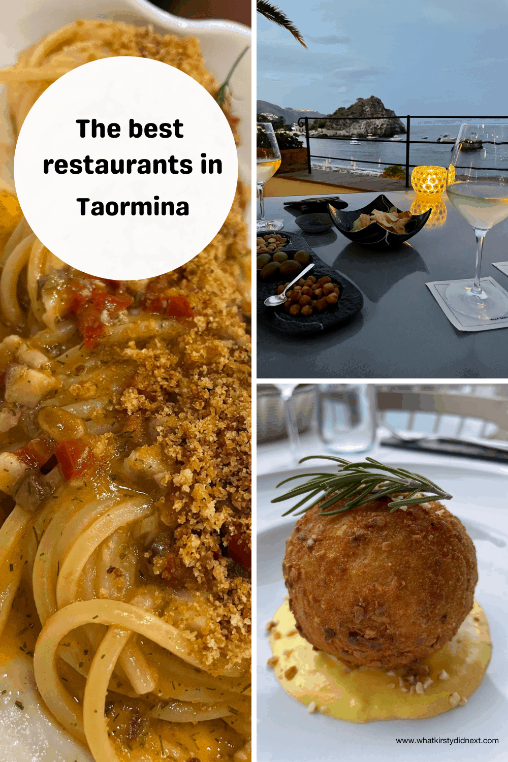 Best restaurants in Taormina Sicily