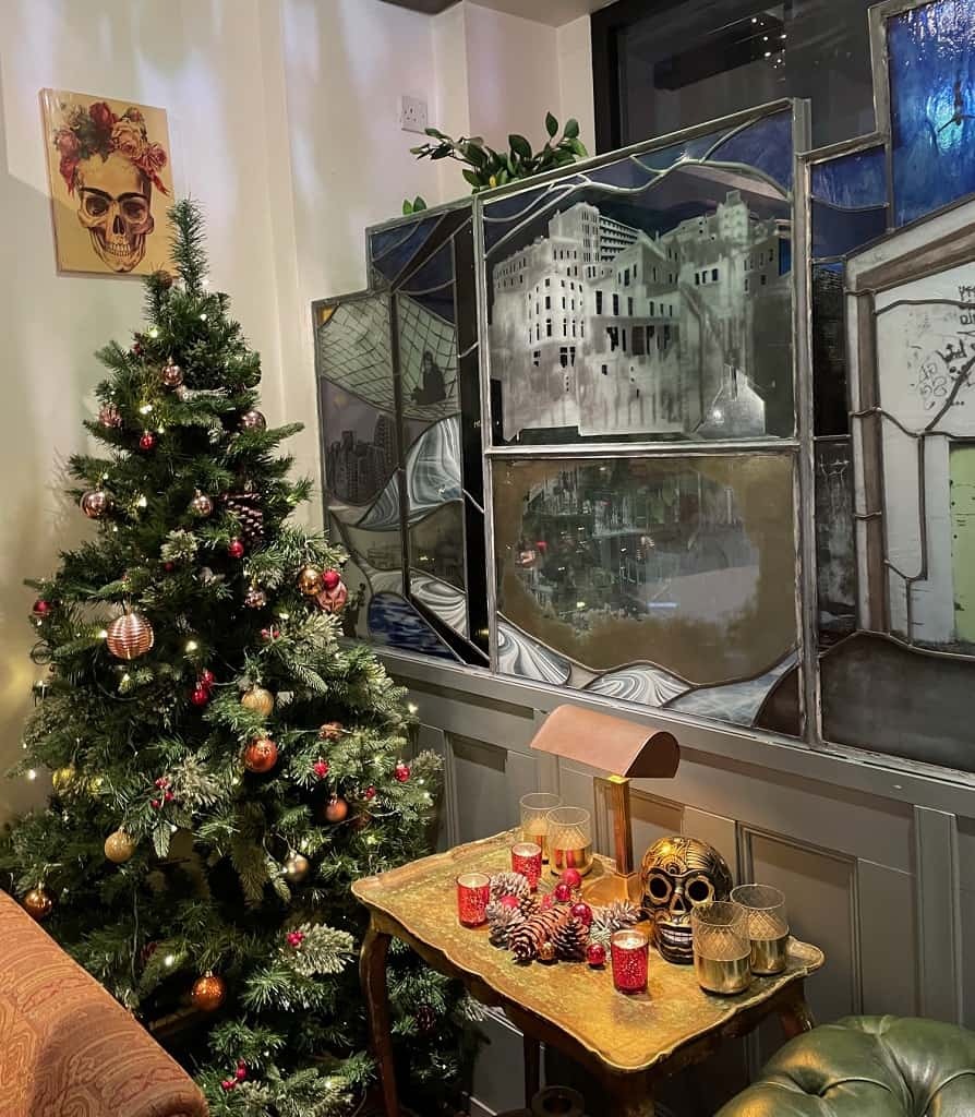 Christmas tree at Food at 52 in London