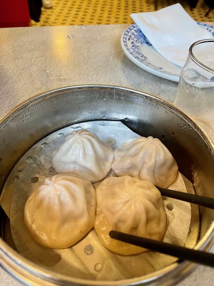 Dim sum from Nom Wah Tea Parlour in New York