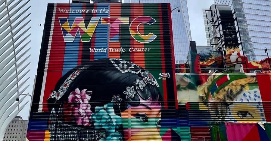 World Trade Centre mural