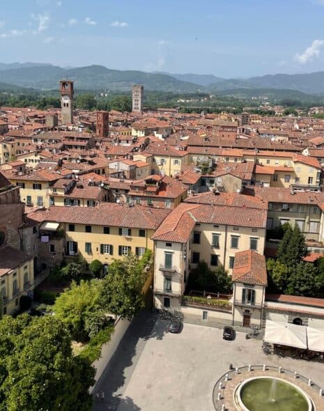 Panoramic view of Lucca