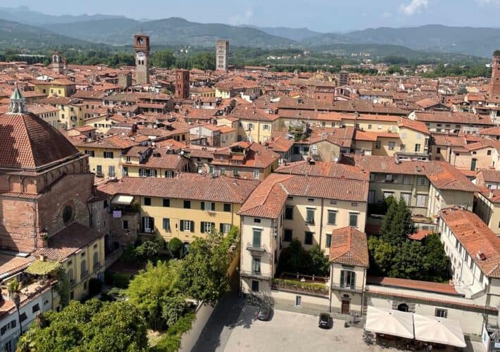 Panoramic view of Lucca