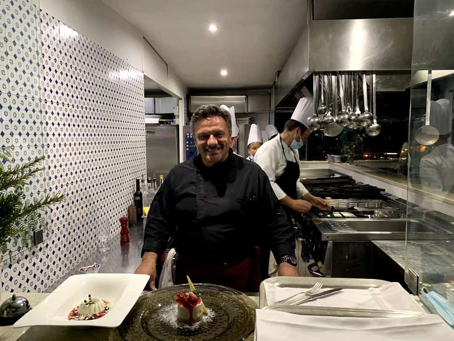 Chef Ciro Calise in his kitchen