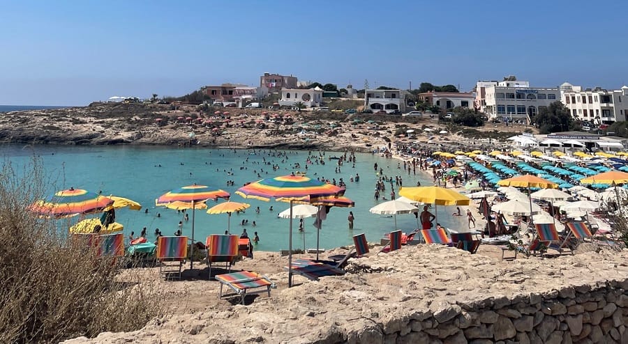 Cala Guitgia in Lampedusa